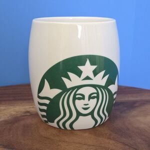 2010 Starbucks Tribute 40th Anniversary Mug Split Tail Mermaid Logo Bone White